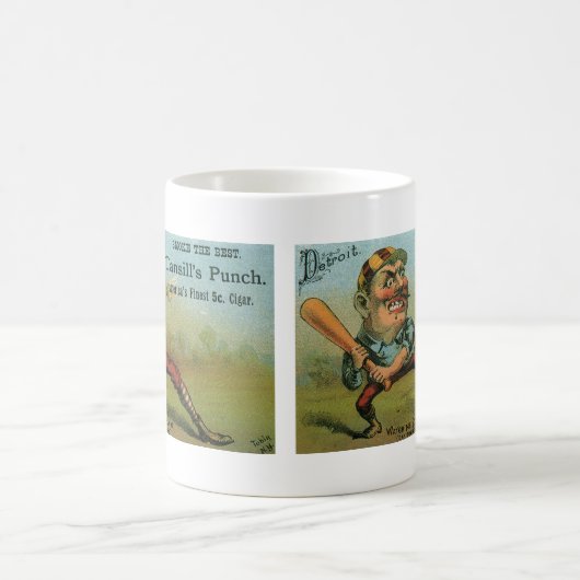 Antieke Sigarettenetiket, Sporthonkbal Tansill Pun Koffiemok (Center)