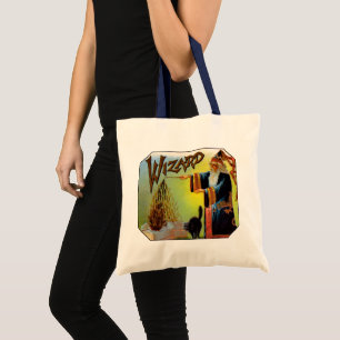 Antieke Sigarettenlabel, Magische Tovenaar met Zwa Tote Bag