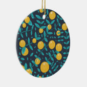 Antieke Sinaasappel Fruit Keramisch Ornament (Rechts)