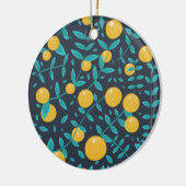 Antieke Sinaasappel Fruit Keramisch Ornament (Links)