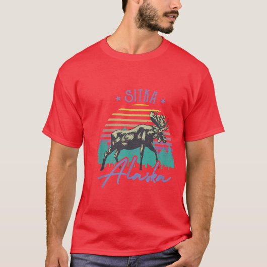 Antieke Sitka Alaska T-shirt (Voorkant)