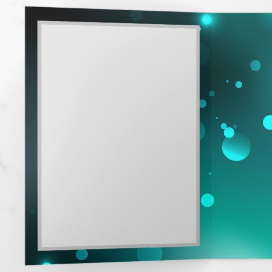 Antieke skelet sleutels op groene achtergrond drieluik wenskaart (Binnenzijde eerst)