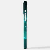 Antieke skelet sleutels op groene achtergrond iPhone hoesje (Linkerkant)