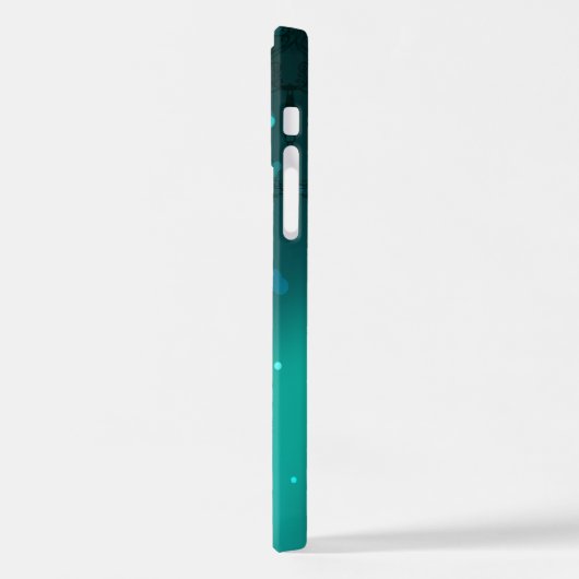 Antieke skelet sleutels op groene achtergrond iPhone hoesje (Linkerkant)