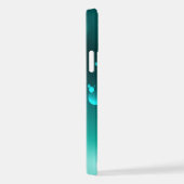 Antieke skelet sleutels op groene achtergrond iPhone hoesje (Rechterkant)