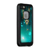 Antieke skeletsleutels op een groene achtergrond LifeProof iPhone hoesje (Achterkant / rechts)