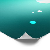 Antieke skeletsleutels op een groene achtergrond poster (Hoek)