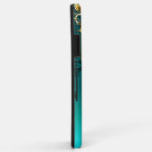 Antieke skeletsleutels op groene achtergrond Case-Mate iPhone case (Achterkant/rechts)