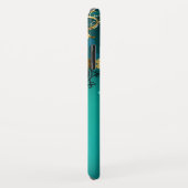 Antieke skeletsleutels op groene achtergrond Case-Mate iPhone case (Achterkant/rechts)