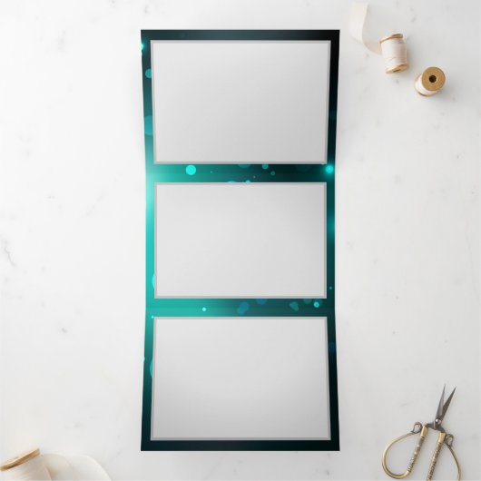 Antieke skeletsleutels op groene achtergrond drieluik kaart (Binnen)