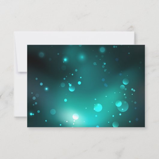 Antieke skeletsleutels op groene achtergrond RSVP kaartje (Achterkant)