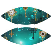 Antieke skelettoetsen op groene achtergrond american football (Panelen)