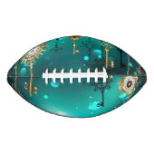 Antieke skelettoetsen op groene achtergrond american football (Voorkant)