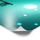 Antieke skelettoetsen op groene achtergrond foto afdruk (Hoek)