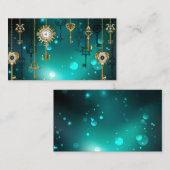 Antieke skelettoetsen op groene achtergrond plaatskaartje (Voorkant / Achterkant)