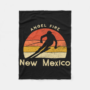 Antieke Ski Angel Fire New Mexico Berg  Fleece Deken