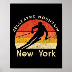 Antieke Ski Belleayre Mountain New York Berg Poster