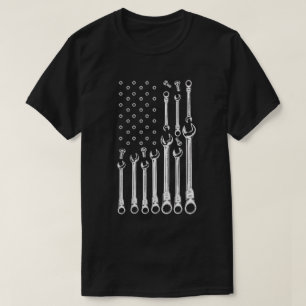 Antieke Sleutel & Bout Patroon Industrieel Gereeds T-shirt