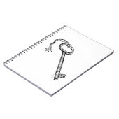 Antieke Sleutel Notitieboek (Linkerzijde)