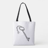 Antieke Sleutel Tote Bag (Achterkant)