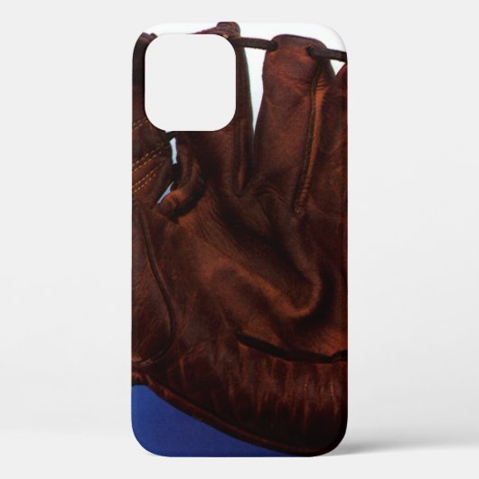 Antieke Sport, Oude Leren Honkbalhandschoen Case-Mate iPhone Case (Achterkant)