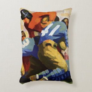 Antieke sport, voetballers in een wedstrijd accent kussen