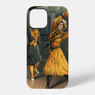 Antieke sport, vrouwenbasketbalteam in wedstrijd iPhone 12 hoesje