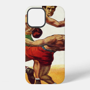 Antieke sportboksen, boksers in een gevecht iPhone 12 hoesje