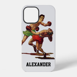 Antieke sportboksen, boksers in een gevecht iPhone 12 hoesje