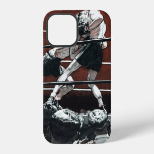 Antieke sportboksen, boksers vechten in de ring iPhone 12 hoesje