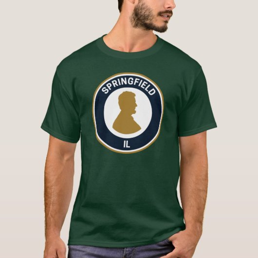 Antieke Springfield Illinois T-shirt (Voorkant)