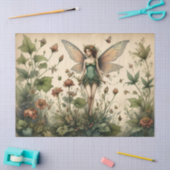 Antieke Sprookjes Bloem Vlinder Ontwerp Tissuepapier (Craft)