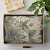 Antieke Sprookjes Bloem Vlinder Ontwerp Tissuepapier (Geschenk)