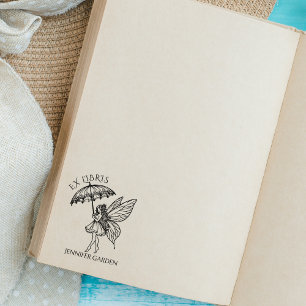 Antieke sprookjesbibliotheekboek rubberstempel
