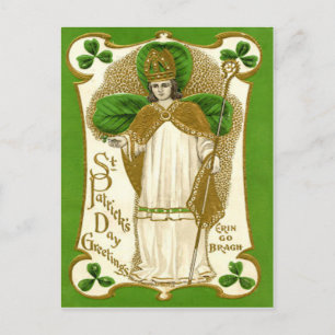 Antieke St. Patrick St. Patrick's Dag Kaart