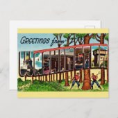 Antieke staat Washington Briefkaart (Voorkant / Achterkant)