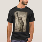 Antieke Statue of Liberty T-shirt (Voorkant)
