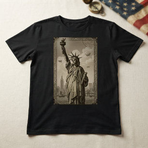 Antieke Statue of Liberty T-shirt