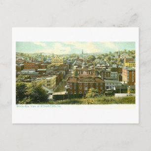 Antieke Staunton, Virginia Briefkaart