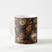 Antieke Steampunk Koffiemok (Voorkant links)