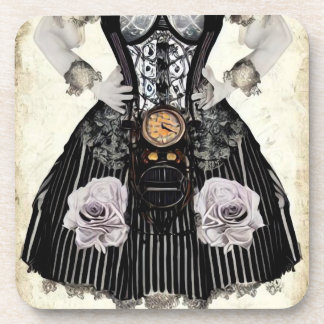 Antieke Steampunk Korsetjurk Bier Onderzetter