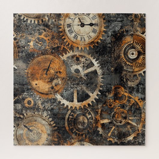 Antieke Steampunk Puzzel (Verticaal)