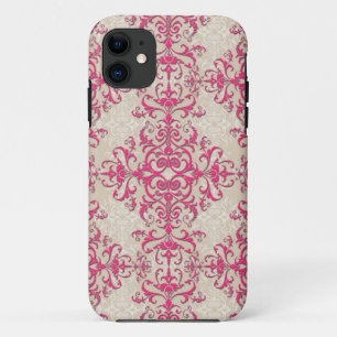 Antieke stijl Victoriaans behang damast kunst Case-Mate iPhone Case