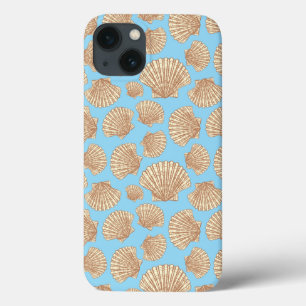 Antieke Stijl Zeeschelp Patroon iPhone 13 Hoesje