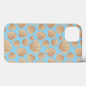 Antieke Stijl Zeeschelp Patroon Case-Mate iPhone Case (Achterkant (horizontaal))