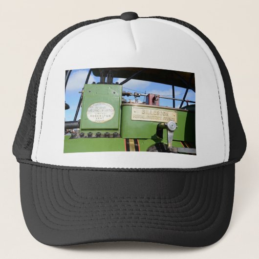 Antieke stoomwals trucker pet (Voorkant)