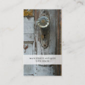 Antieke Store Skeleton Key Visitekaartje (Voorkant)