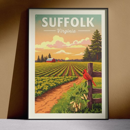Antieke Suffolk Virginia Poster