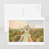 Antieke Taj Mahal Briefkaart (Voorkant / Achterkant)