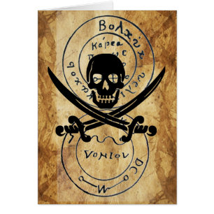 ANTIEKE TALISMAN / PIRATEN SCHATKAART